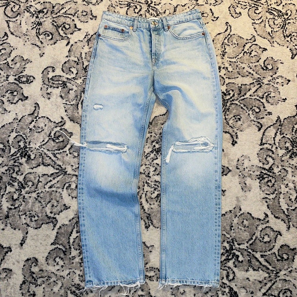 Zara distressed denim jeans